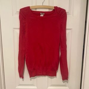 100% cashmere pink sweater by JCrew